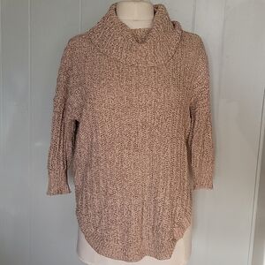 Express extreme circle cowl neck baggy swe…